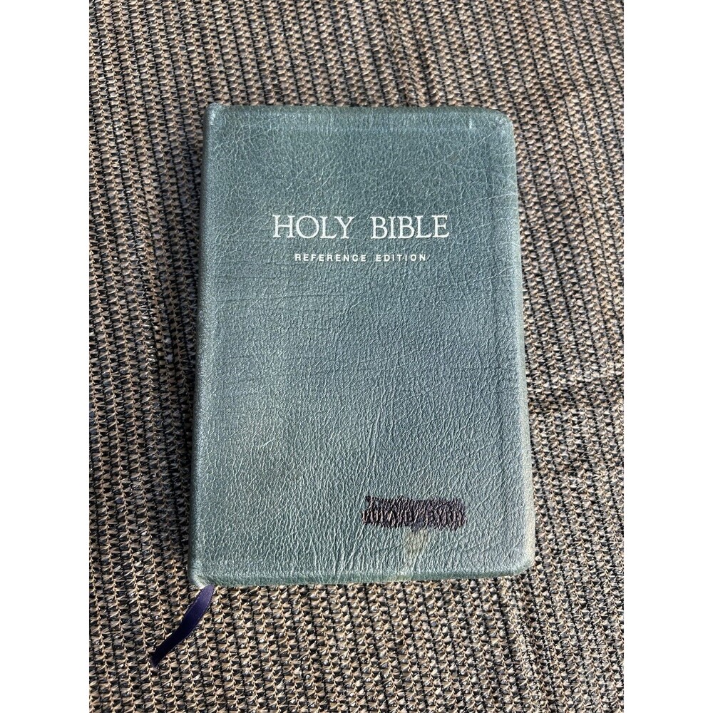Nelson Imperial Reference Bible KJV 486B Blue Genuine Leather Gold Page Edges